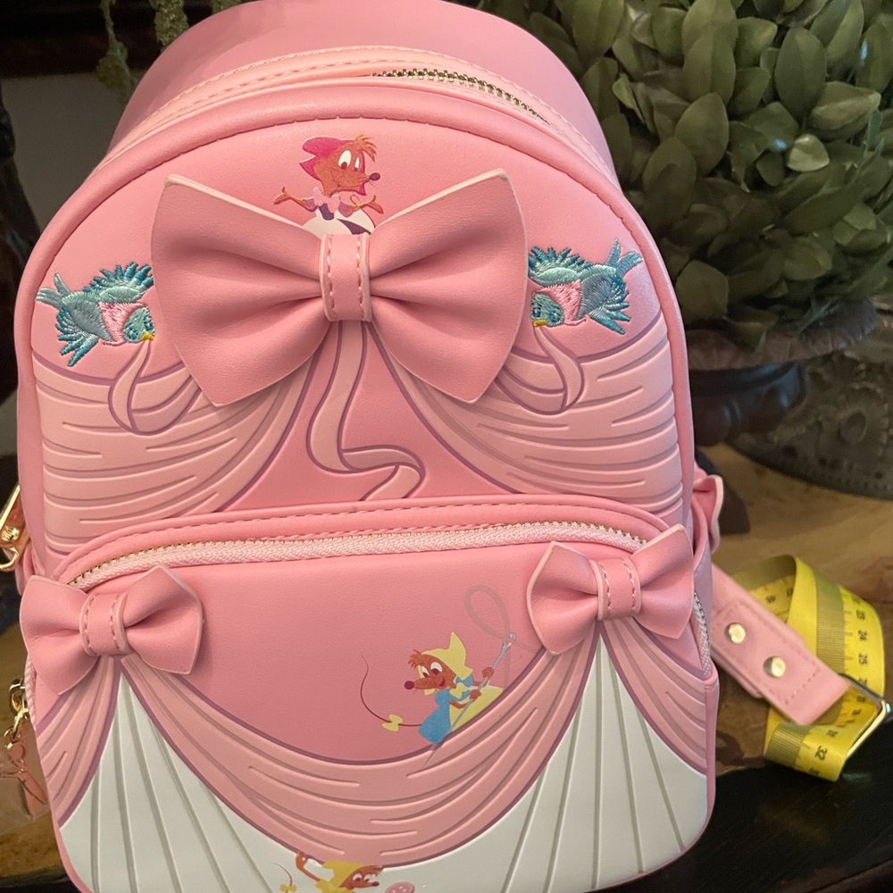Disney Pink Princess Backpack with Yellow Accents